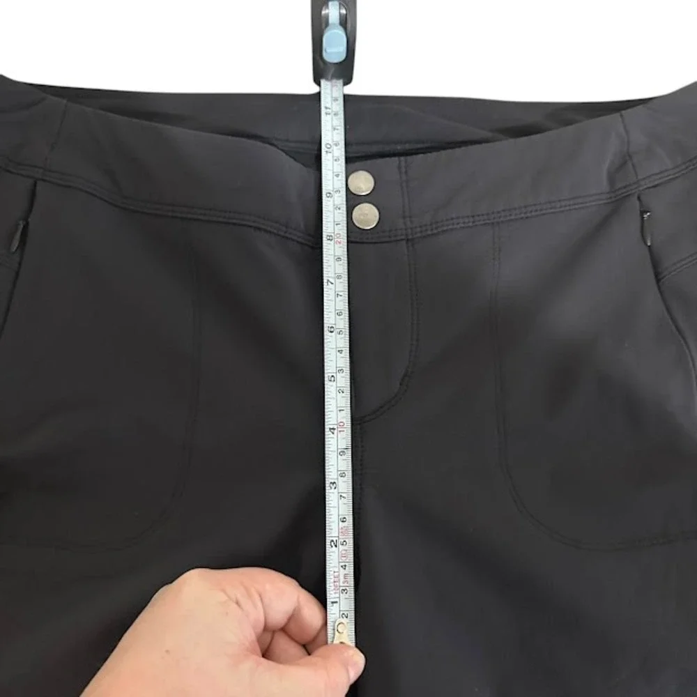 KUHL Black Trascendr Skinny Nylon Hiking Outdoor Zipper Hem‎ Pants Womens 12